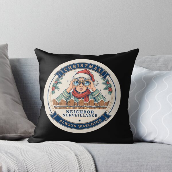 Item preview, Neighbor Surveillance Always Watching Christmas Badge designed and sold by Fitswear.