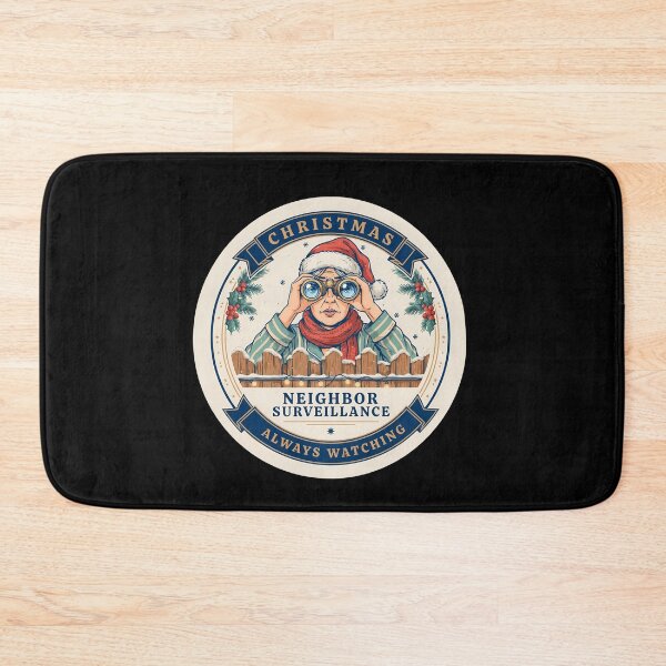 Item preview, Neighbor Surveillance Always Watching Christmas Badge designed and sold by Fitswear.