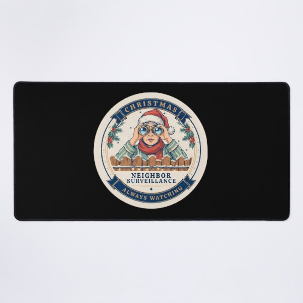 Item preview, Neighbor Surveillance Always Watching Christmas Badge designed and sold by Fitswear.
