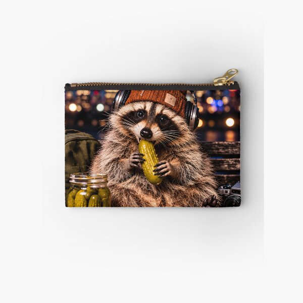 Item preview, Mapache comiendo pepinillos designed and sold by Clothes With Smiling Animals Walt Gral.