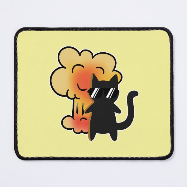 Item preview, Funny Cool cat walking away from an explosion like a badass Drawing designed and sold by magdalenanegra.