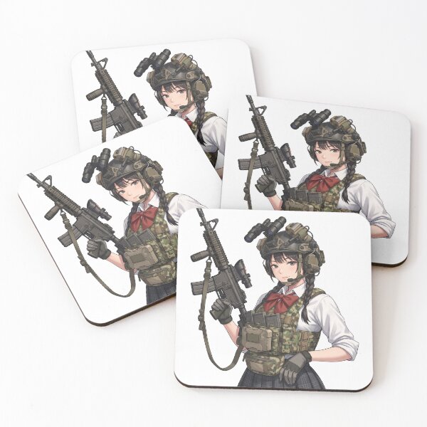 Item preview, Tactical School Girl - Anime Special Ops designed and sold by RAWLIFEGRAPHIC.