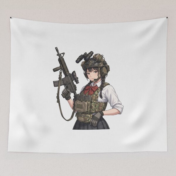 Item preview, Tactical School Girl - Anime Special Ops designed and sold by RAWLIFEGRAPHIC.