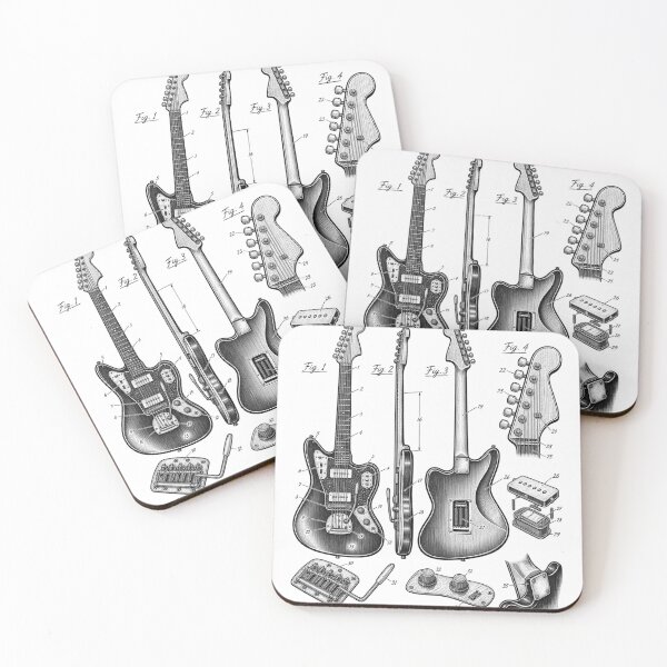 Item preview, Electric Guitar Technical Illustration designed and sold by anapldv.