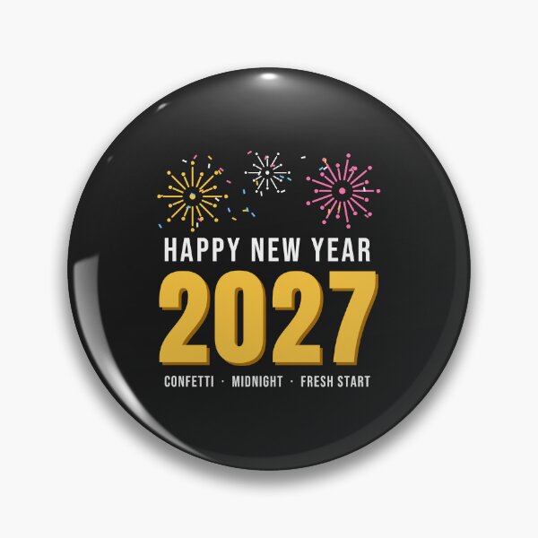 Item preview, Happy New Year 2027 Gold Fireworks NYE Party designed and sold by GatoBlanco.