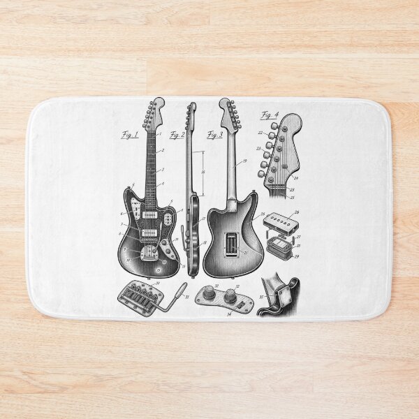 Item preview, Electric Guitar Technical Illustration designed and sold by anapldv.