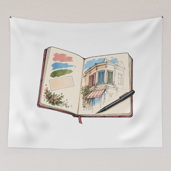 Item preview, City Sketchbook Window Study designed and sold by Philippa Shop.