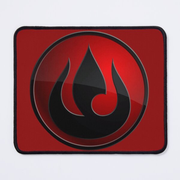 Item preview, Fire Nation Symbol Metallic Glass Emblem Avatar The Last Airbender designed and sold by obalartsMerch.