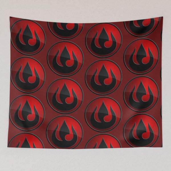 Item preview, Fire Nation Symbol Metallic Glass Emblem Avatar The Last Airbender designed and sold by obalartsMerch.