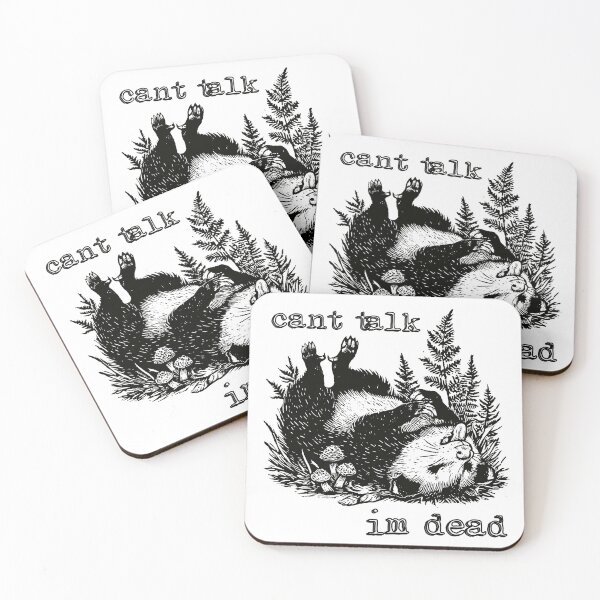Item preview, Can't Talk I'm Dead — Funny Possum designed and sold by Spellhound.