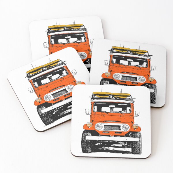 Item preview, Red 4x4 Overland Surf Beach Day designed and sold by blackdogshop.
