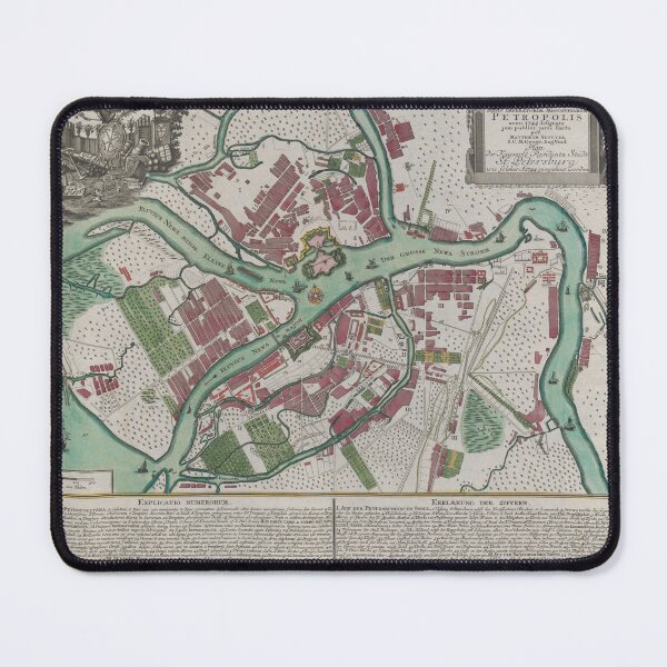 Item preview, Historic Map of Saint Petersburg (Russia) designed and sold by mintmap.