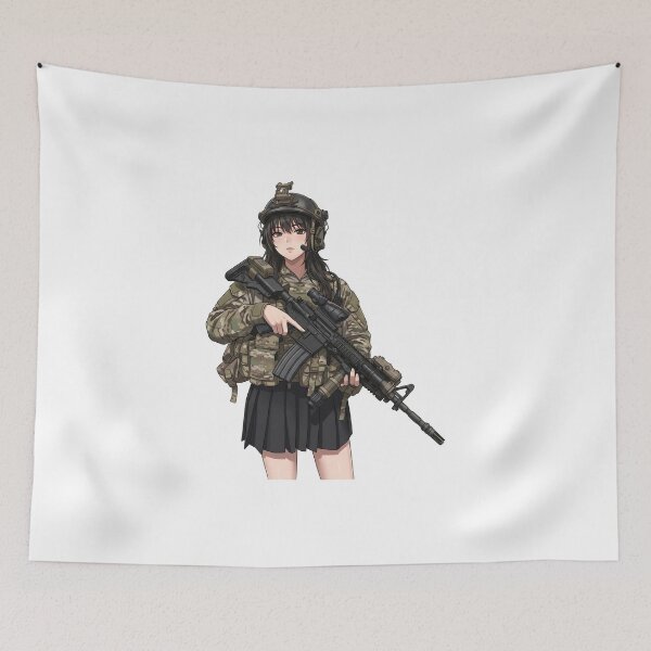 Item preview, Tactical School Girl - Anime Special Ops designed and sold by RAWLIFEGRAPHIC.