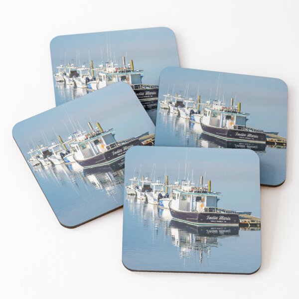 Item preview, Fishing Boats on Calm Water designed and sold by Gerard Fornarotto.