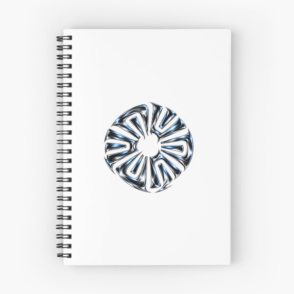 Item preview, Liquid Chrome Tribal Vortex – Y2K Cyber Gothic Emblem designed and sold by FileFlowStudio.
