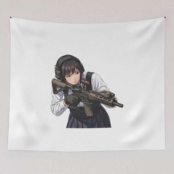 Item preview, Tactical School Girl - Anime Special Ops designed and sold by RAWLIFEGRAPHIC.