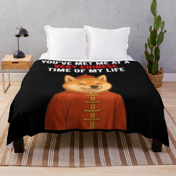 Item preview, You've Met Me At A Very Chinese Time Shiba Inu Traditional Outfit Funny T-Shirt designed and sold by slmfams.