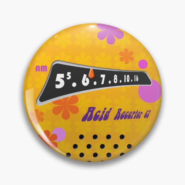 Item preview, Transistor Radio - Acid Receptor 67 in Psychedelic Yellow designed and sold by ubiquitoid.