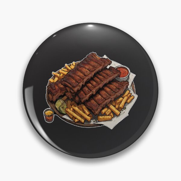 Item preview, BBQ Ribs - Barbecue Ribs and Fries Food Art designed and sold by Jackson-Will.