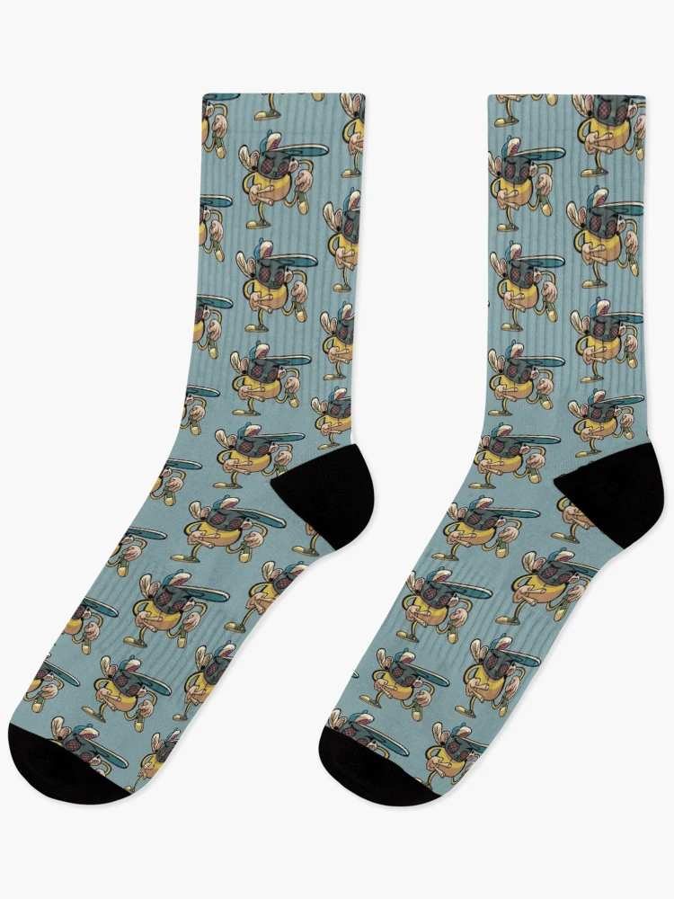 Thumbnail 1 of 5, Socks, Funny Fly - Rapper Fly designed and sold by DGMaxShop.