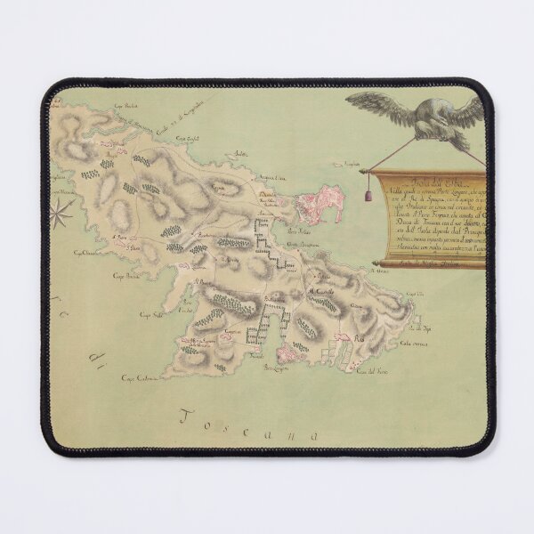 Item preview, Historic Map of Elba (Italy) designed and sold by mintmap.