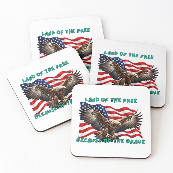 Item preview, Land of the free because of the brave. designed and sold by Alsstuff.