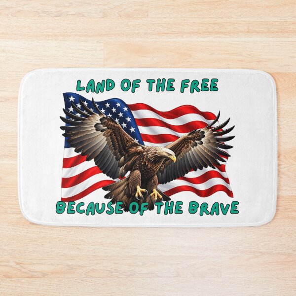 Item preview, Land of the free because of the brave. designed and sold by Alsstuff.