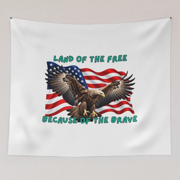 Item preview, Land of the free because of the brave. designed and sold by Alsstuff.