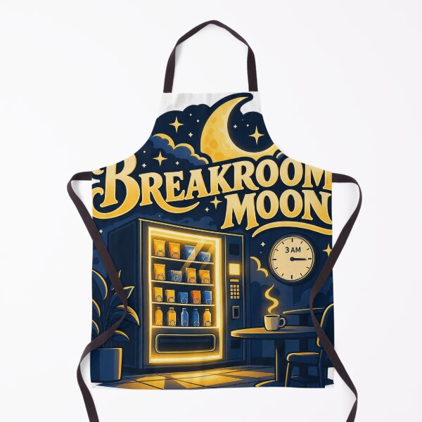 Aperçu de l'œuvre Breakroom Moon Night Shift Graphic créée et vendue par S06PMarketing.