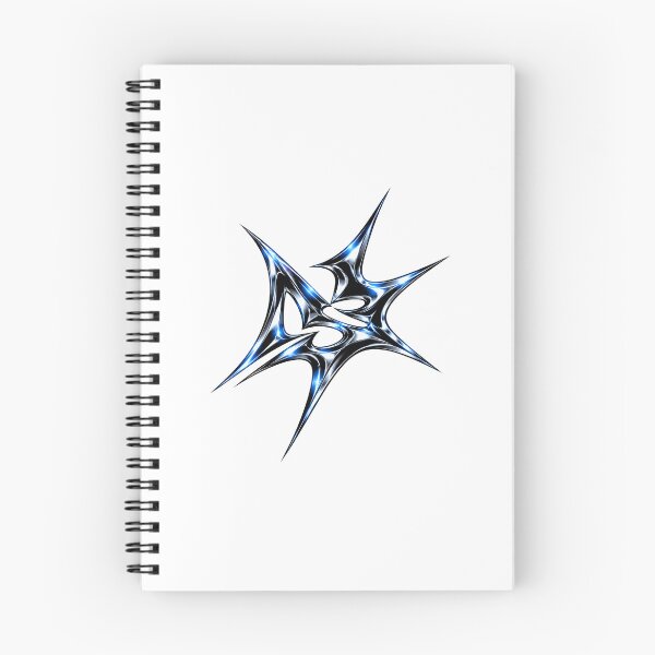 Item preview, Liquid Chrome Tribal Star – Y2K Cyber Gothic Sigil designed and sold by FileFlowStudio.
