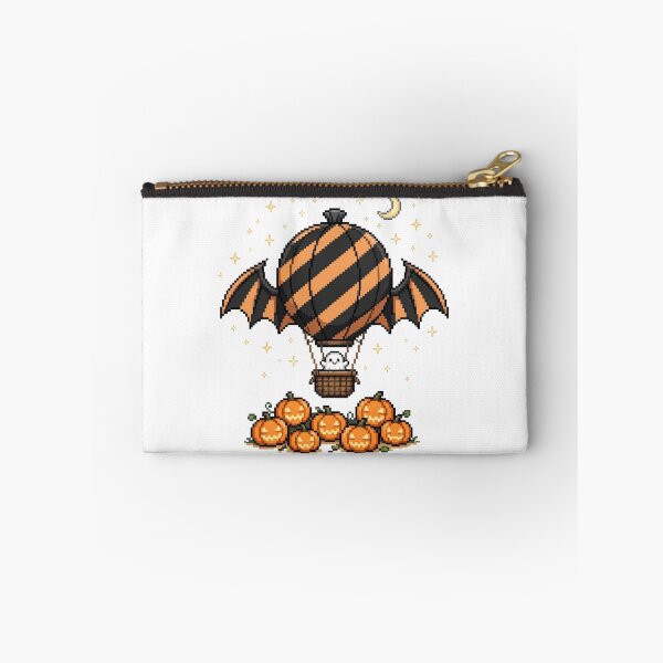 Item preview, Haunted Hot Air Balloon Ghost Pixel Art Halloween designed and sold by Ebodega.