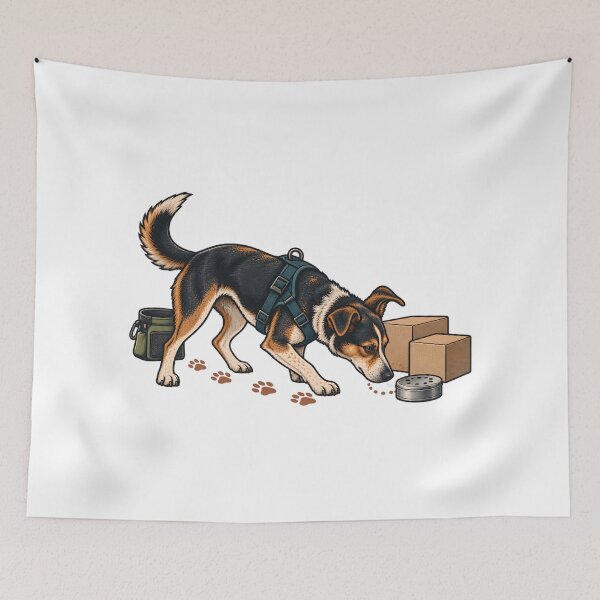 Item preview, Dog Scent Work Search Emblem designed and sold by Philippa Shop.