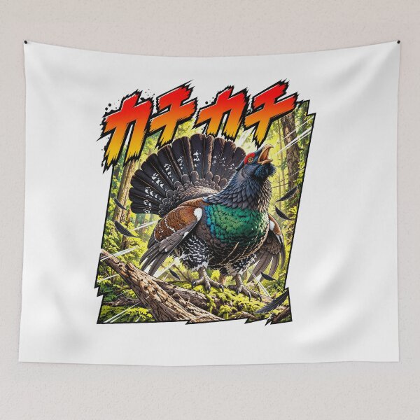 Item preview, Capercaillie Kachi Kachi Comic Art designed and sold by wildlifethings.