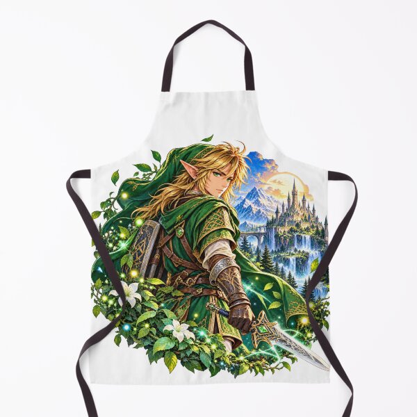 Item preview, Fantasy Elf Warrior Green Tunic Adventure designed and sold by Mystic Wild Studio.