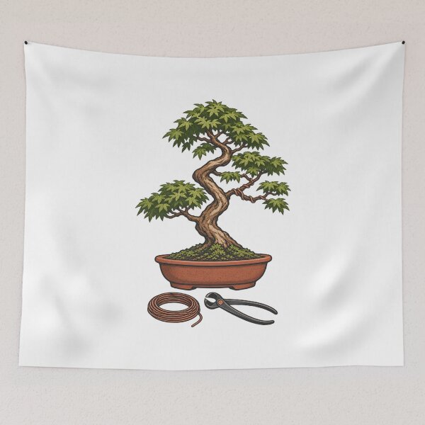 Item preview, Bonsai Branch Wiring Care Emblem designed and sold by Philippa Shop.