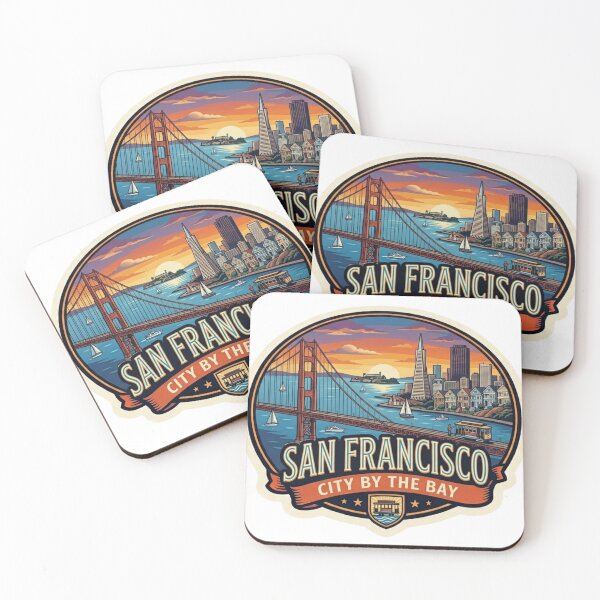Item preview, San Francisco City By The Bay Golden Gate Vintage Emblem designed and sold by obalartsMerch.