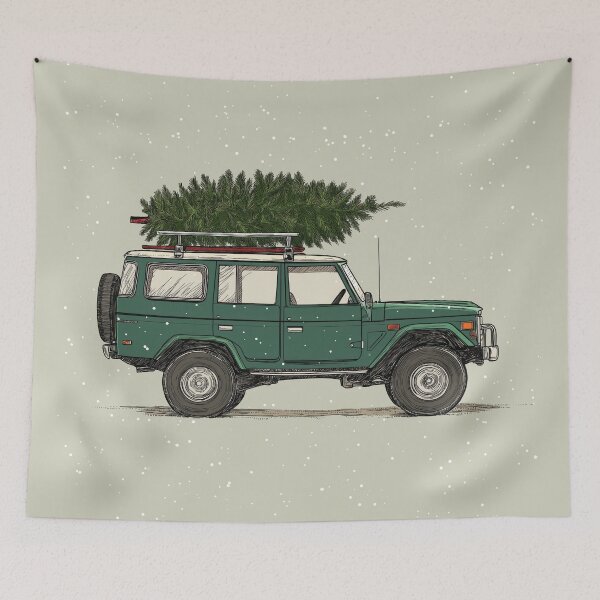 Item preview, OverLand Cruiser FJ 60 Christmas designed and sold by blackdogshop.
