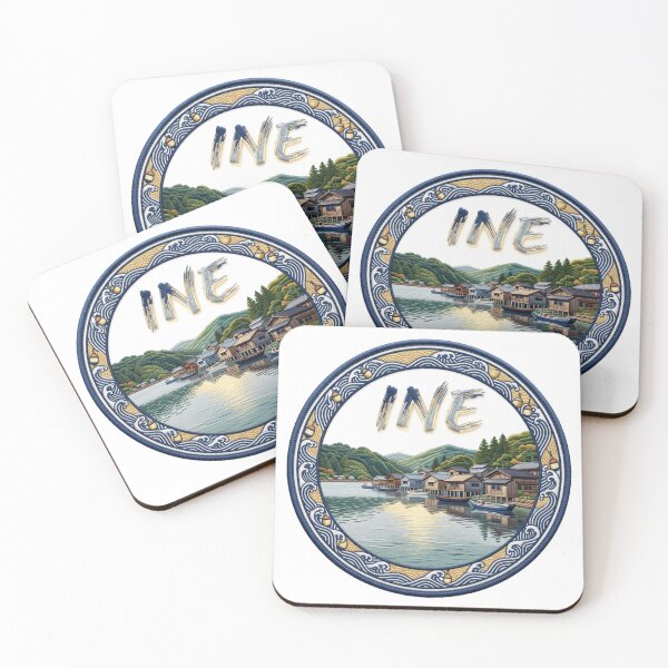 Item preview, Ine Japan Kyoto Fishing Village Wooden Boathouses Embroidered Patch Sticker designed and sold by Imaginarium of Chaos falcon88 .