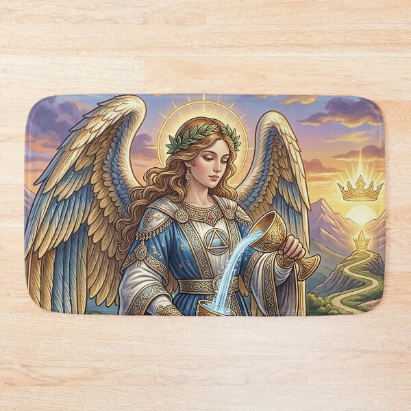 Item preview, Temperance Tarot Card - Mystical Major Arcana Angel Art designed and sold by Lucid Dream Pixel.