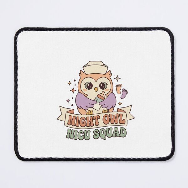 Item preview, Cute Night Owl NICU Squad Funny Neonatal Nurse Retro designed and sold by Yassin KM.