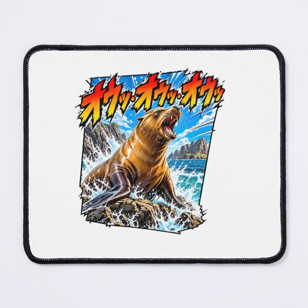 Item preview, Sea Lion Ou Ou Ou Comic Art designed and sold by wildlifethings.