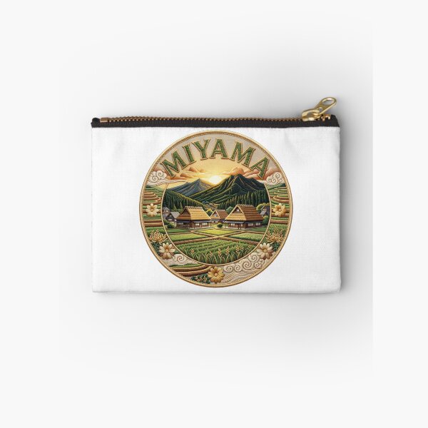 Item preview, Miyama Japan Kyoto Thatched Farmhouse Mountain Village Embroidered Patch Sticker designed and sold by Imaginarium of Chaos falcon88 .