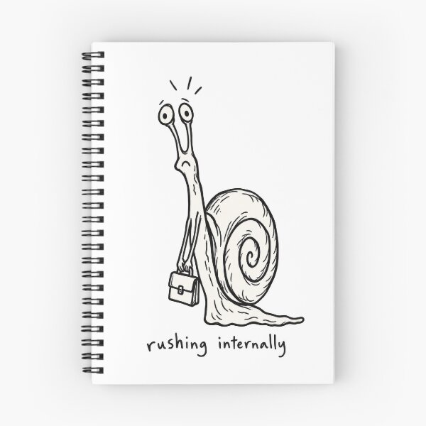 Item preview, Snail with suitcase and inner haste designed and sold by ArtHouseNiklas.