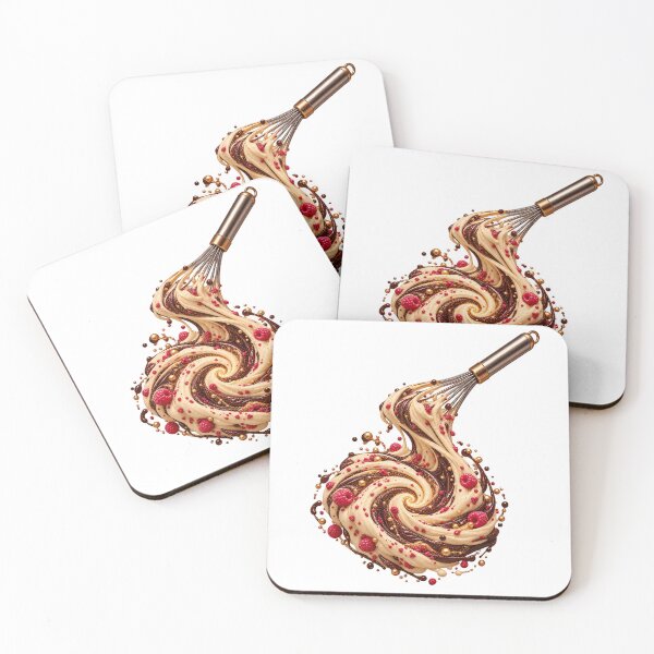 Item preview, Baking Galaxy Whisk Cream Raspberry Cosmic Swirl Art designed and sold by TeNovaStudio.