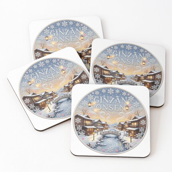 Item preview, Ginzan Onsen Japan Yamagata Snowy Hot Spring Village Embroidered Patch Sticker designed and sold by Imaginarium of Chaos falcon88 .