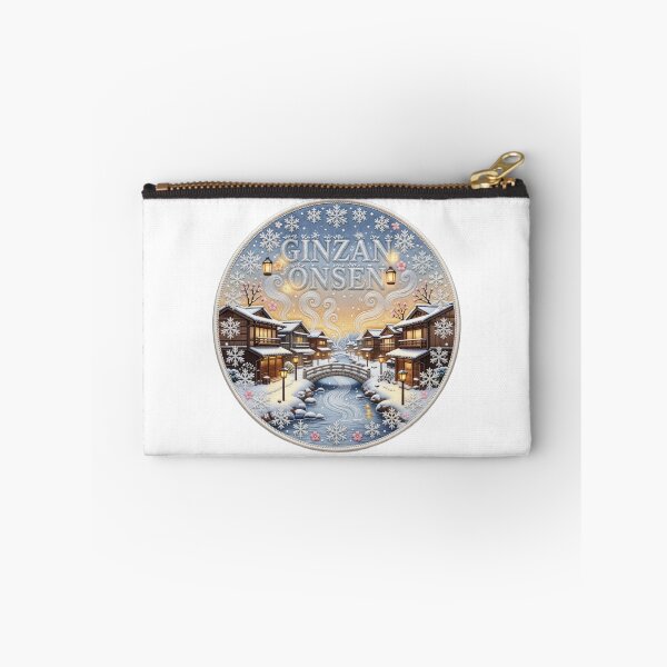 Item preview, Ginzan Onsen Japan Yamagata Snowy Hot Spring Village Embroidered Patch Sticker designed and sold by Imaginarium of Chaos falcon88 .