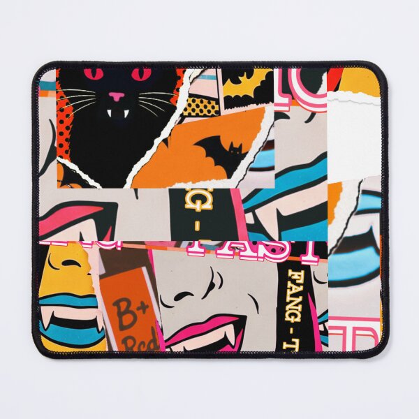 Item preview, Vampire Fangs Pop Art Collage  designed and sold by bewitchedcuties.