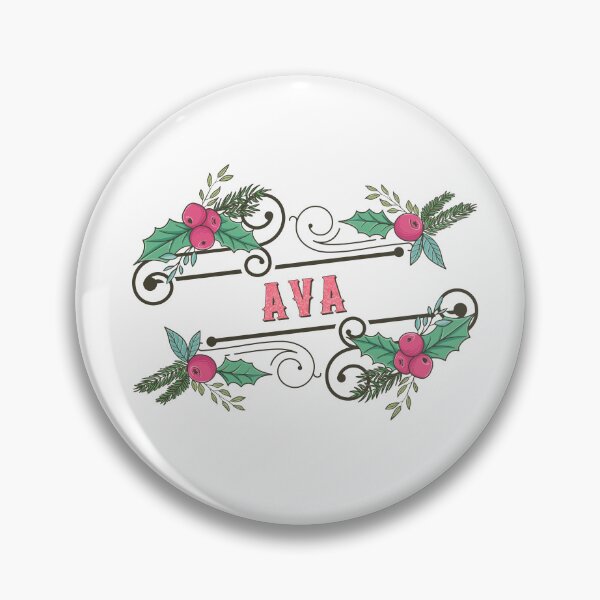 Artikelvorschau, Ava – Personalisierter Weihnachtsname – Cooles und lustiges Design für Frauen und Mädchen entworfen und verkauft von Watsonarts.