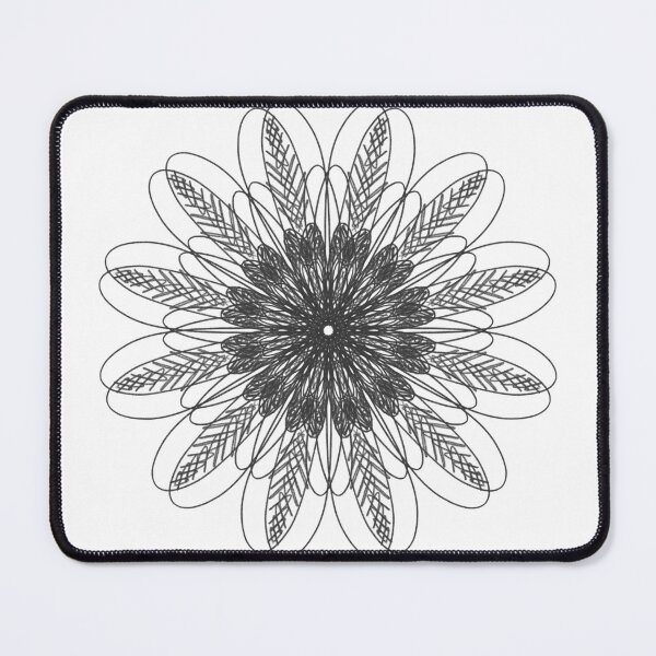 Item preview, Black Flower Stencil designed and sold by artistfourteen.