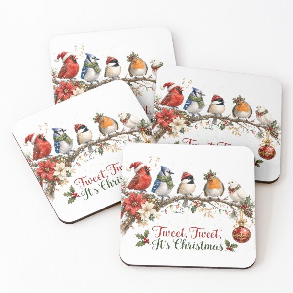 Item preview, Winter Birds Christmas – Tweet Tweet, It's Christmas designed and sold by JessArty.